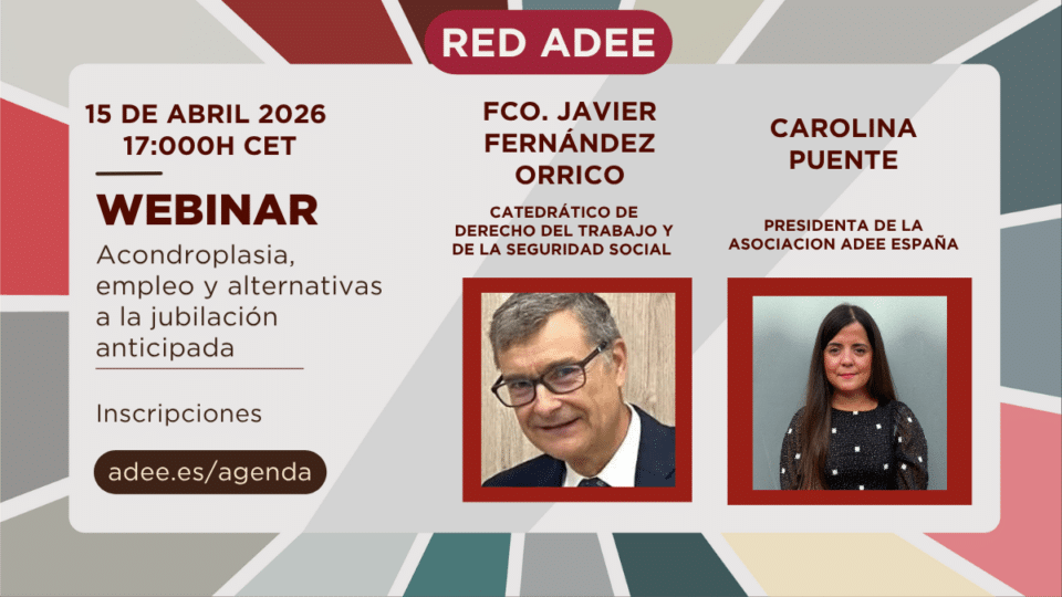 Webinar RED ADEE sobre empleo, incapacidad y protección social con Francisco Javier Fernández Orrico y Carolina Puente