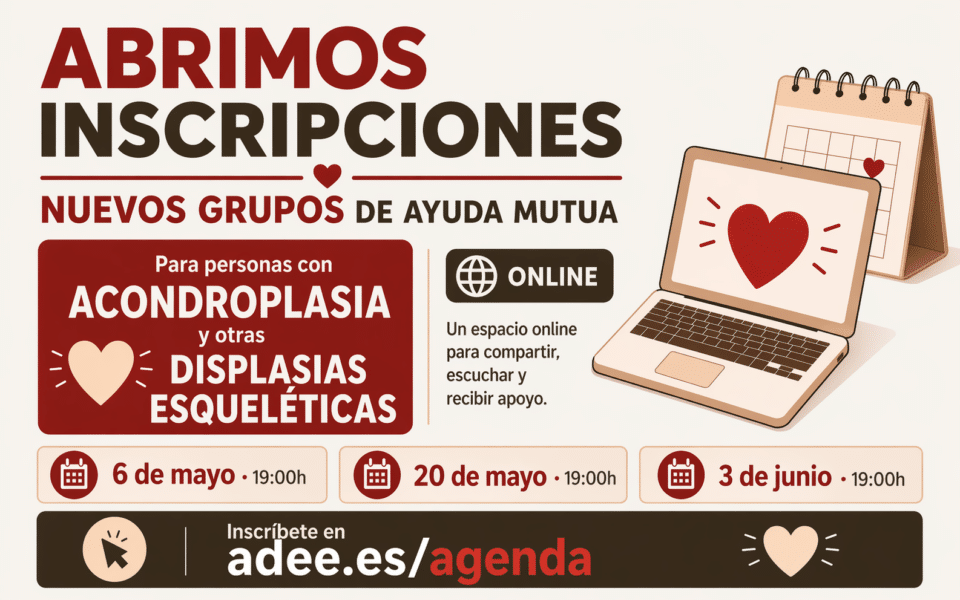Grupo de ayuda mutua online para personas con acondroplasia y otras displasias esqueléticas con enanismo