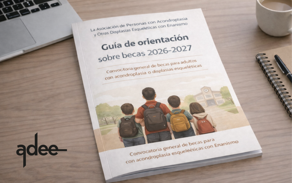 Guía de becas 2026-2027 para personas con acondroplasia y displasias esqueléticas ADEE